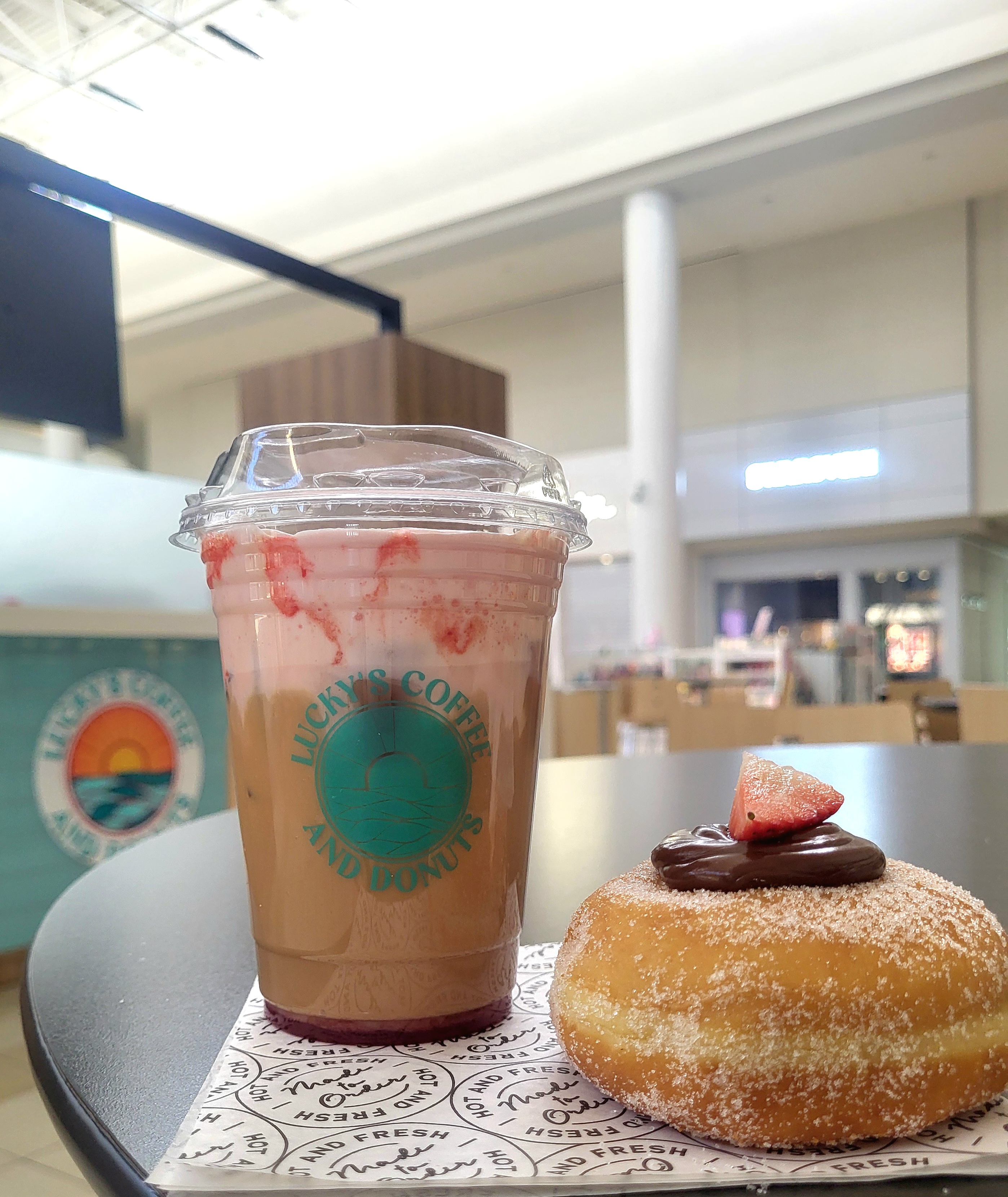 Strawberry and Coffee drink